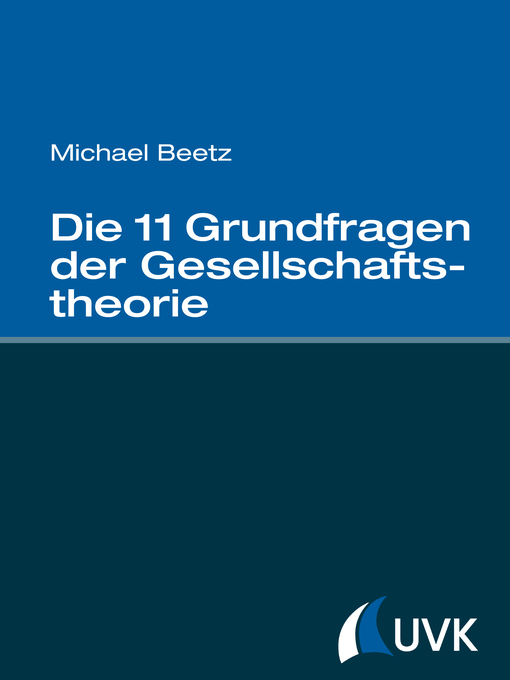 Cover image for Die 11 Grundfragen der Gesellschaftstheorie